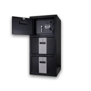 Archivero de 2 gavetas con caja fuerte