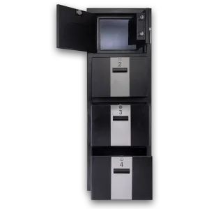 Archivero de 3 gavetas con caja fuerte
