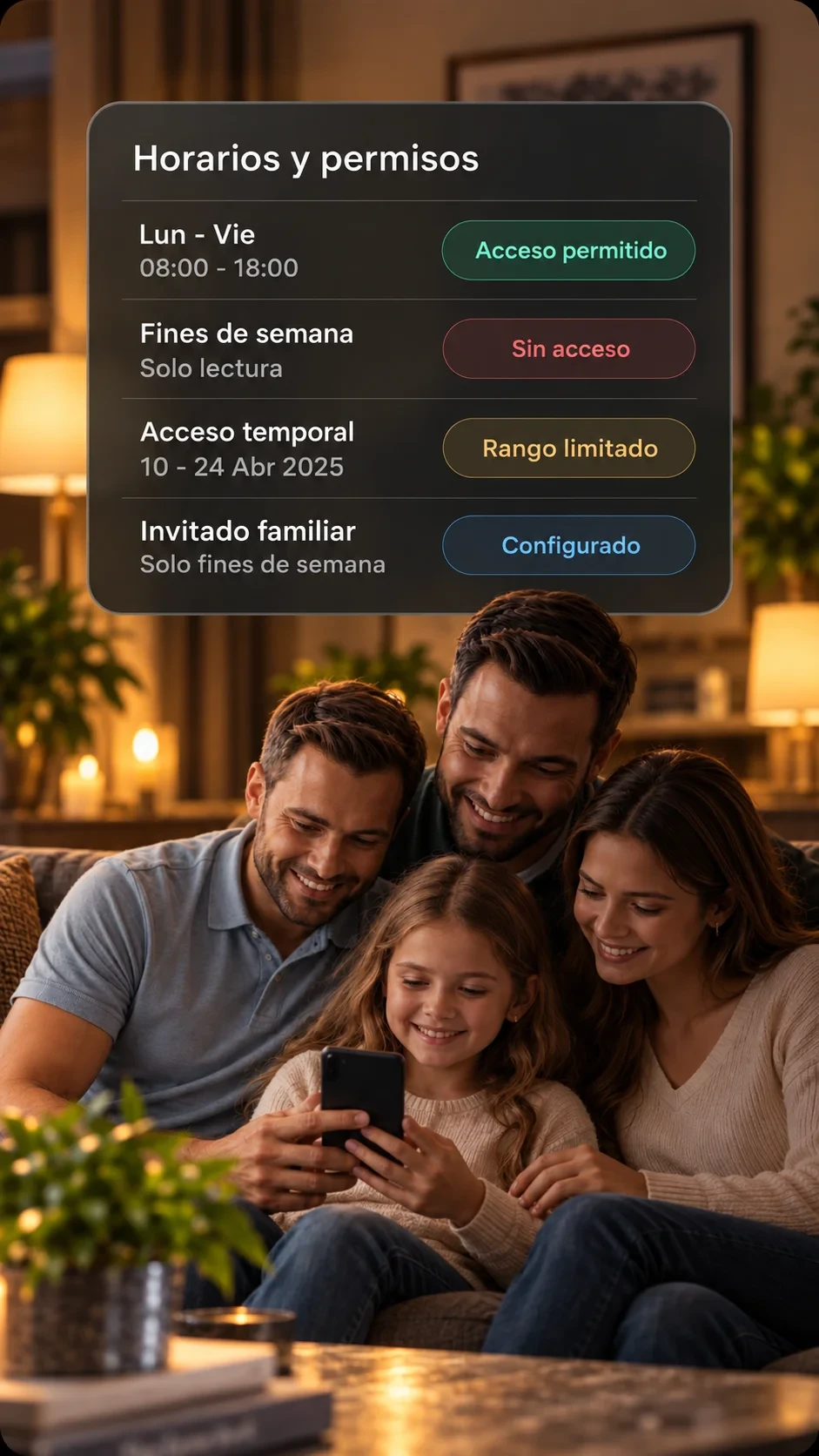 Control de accesos - Tu decides quién, cuándo y por cuánto tiempo